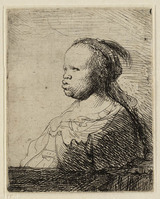 KG 03919
<br/>
Buste van een vrouw ( B 357 )
<br/>
<em>Rembrandt (1606-1669)</em>